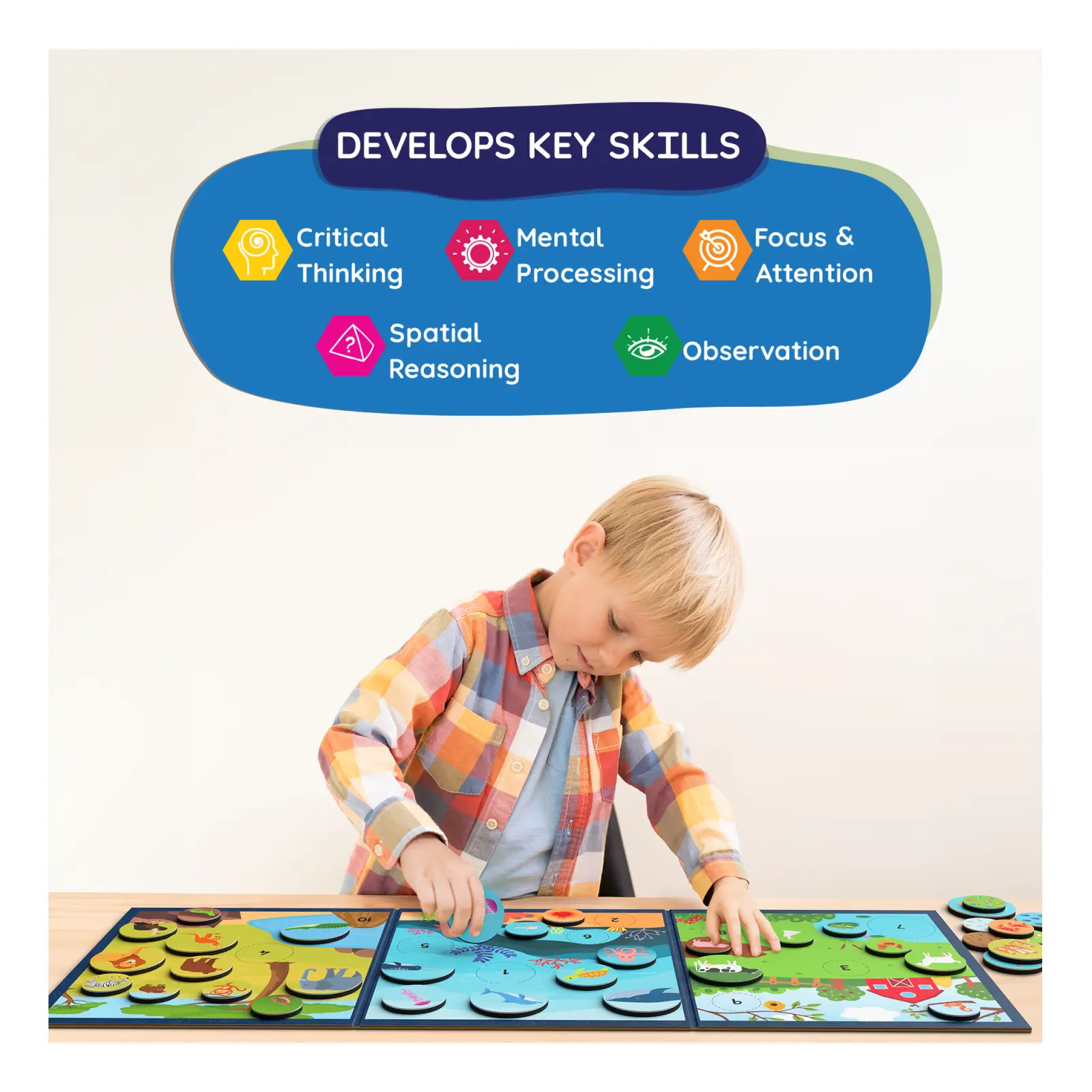 KTC01276 - The World of Letters, Numbers & Animals | Magnetic Matching Activity - 5